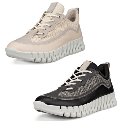 ECCO Damen Sneaker Gruuv Leder & Textil