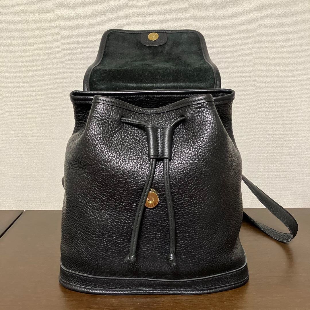 Vintage Old Coach 9315 Leather Backpack Black 28 x 26 x 11cm  display picture 1