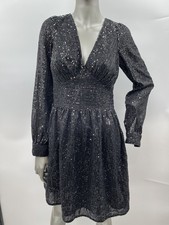 NWOT MICHAEL Michael Kors sequined stripe mini dress Color Black Size S