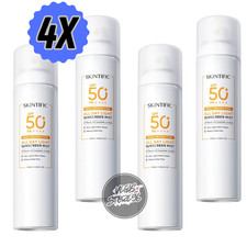 SKINTIFIC All Day Light Face Spray Sunscreen SPF50 PA   Clear Tinted 4 x 120ml