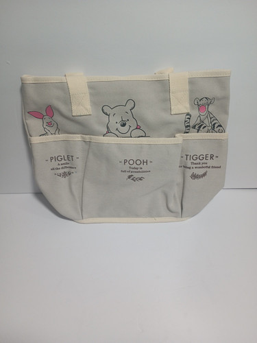Winnie The Pooh Printed Canvas Tote Bag Retro Shoulder Bag