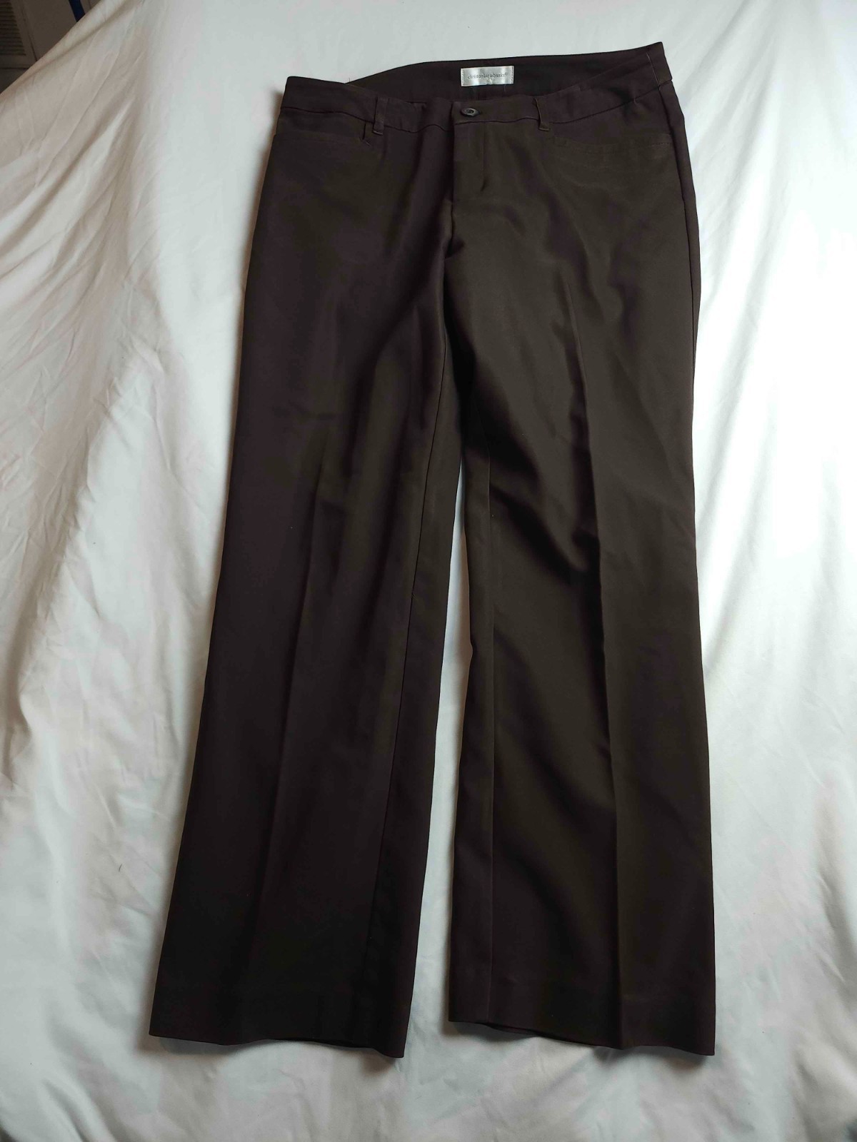 Christopher & Banks Dress Pants Womens Size 8 Short Brown Trousers Career Office