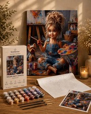 Malen nach Zahlen &bdquo;Little Artist&ldquo; &ndash; Premium Set 40x50 cm &ndash; SentSense