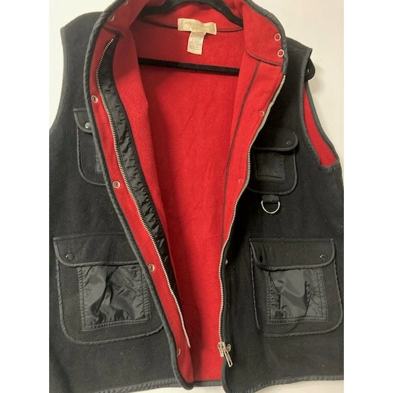 Жилет универсальный из черного флиса Jones New York Sport с нейлоновыми карманами мужской размер M - Изображение 4 из 4