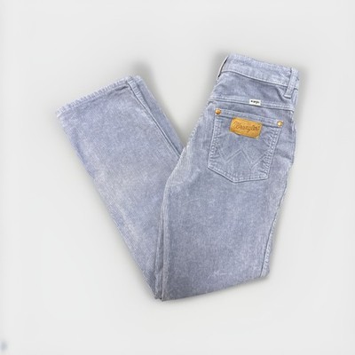 Wrangler Women's Size 24 Corduroy Wild West 603 High Rise Straight Denim Jeans