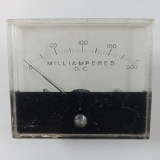 Hoyt 2025 Panel Meter Milliamperes DC Analog Gauge Made in USA