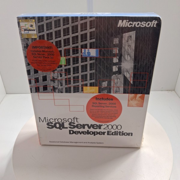 Microsoft SQL Server 2000 Developer Edition caja sellada X08‐15681 NOS