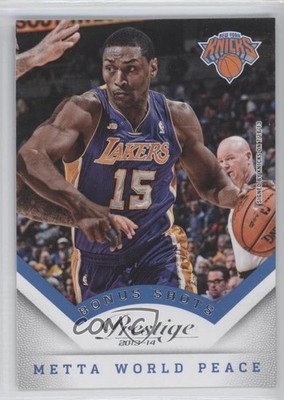 2013-14 Panini Prestige Silver Bonus Shots Metta World Peace #52 0q0