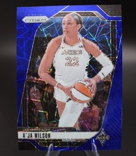 2024 Panini Prizm WNBA - A'ja Wilson #86 Blue Velocity Prizm