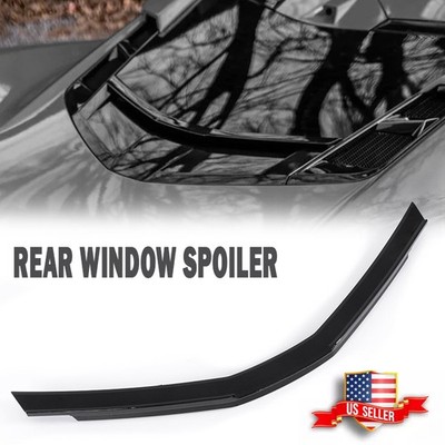 Gloss Black Rear Window Hatch Deck Lid Spoiler For Corvette C8 Z51 Z06 Stingray