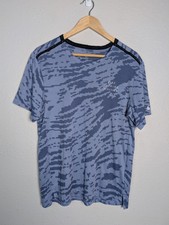 Nike Shirt Mens M Blue Dri-FIT Camouflage Short Sleeve Athletic Top Running