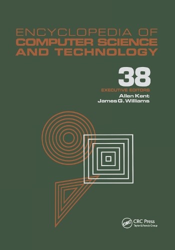 Encyclopedia of Computer Science and Technology - 9780367400613