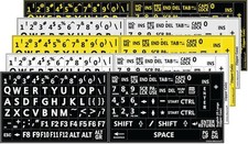 Five 5 English US Large Print Lettering Black,Yellow, White, Gray Black