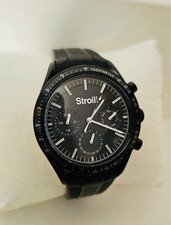Orologio Stroili Uomo Nero Cronografo Tachimetro Acciaio Quartz Sportivo 