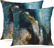 Throw Pillow Covers Modern Home Art Decor, 20 x 20 Inches Set of 2 Pillow Cases