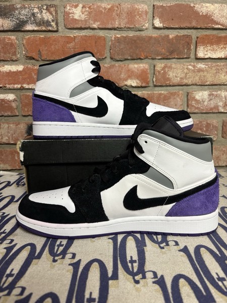 Talla 8 - Air Jordan 1 Mid SE Púrpura Nuevo Original con Caja 852542-105 2