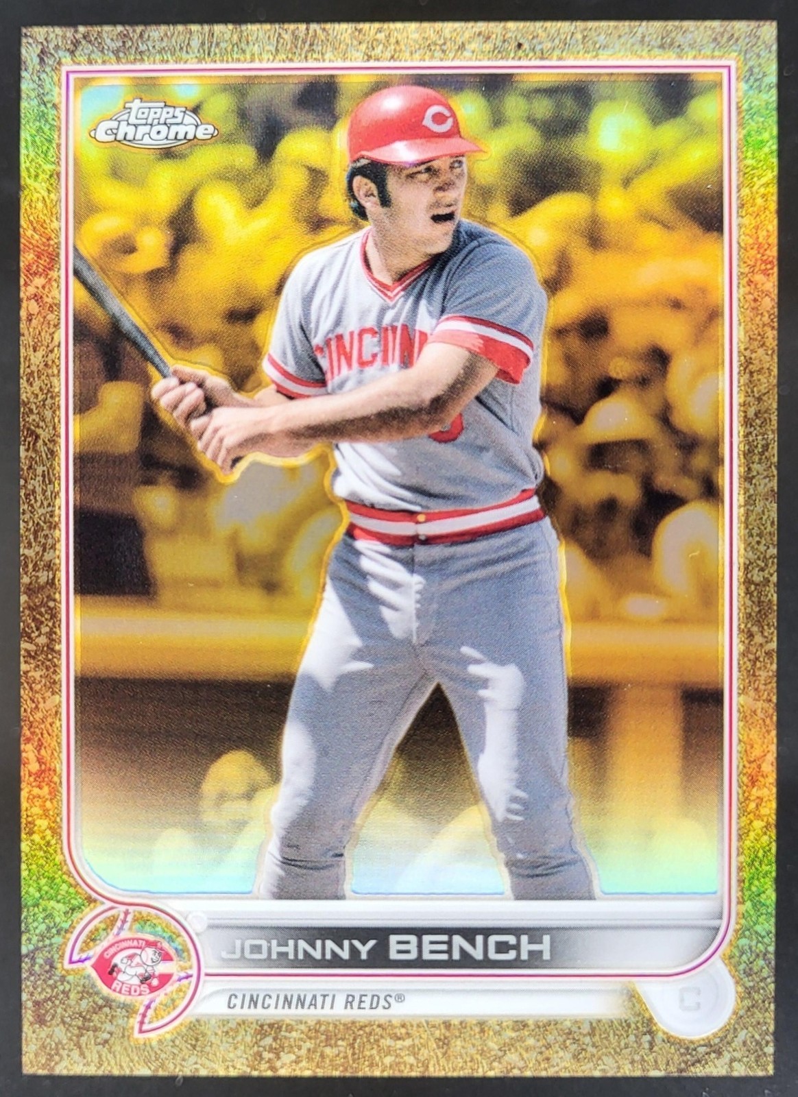 2022 Topps Gilded Collection Johnny Bench /99 #135 Cincinnati Reds BH5