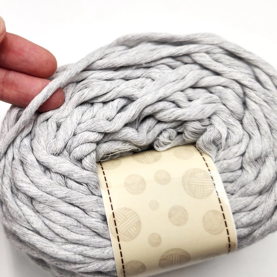 15 Balls Macrame Cotton Cord 7 mm Crochet Knitting Yarn Baskets Wall Decor - Image 3 of 4