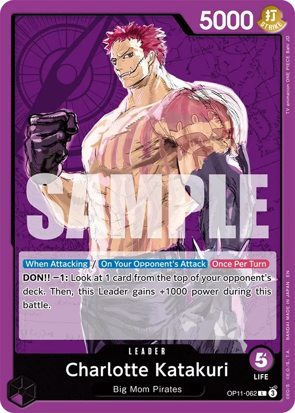 Choose Your Deck One Piece TCG Charlotte Katakuri Purple OP11