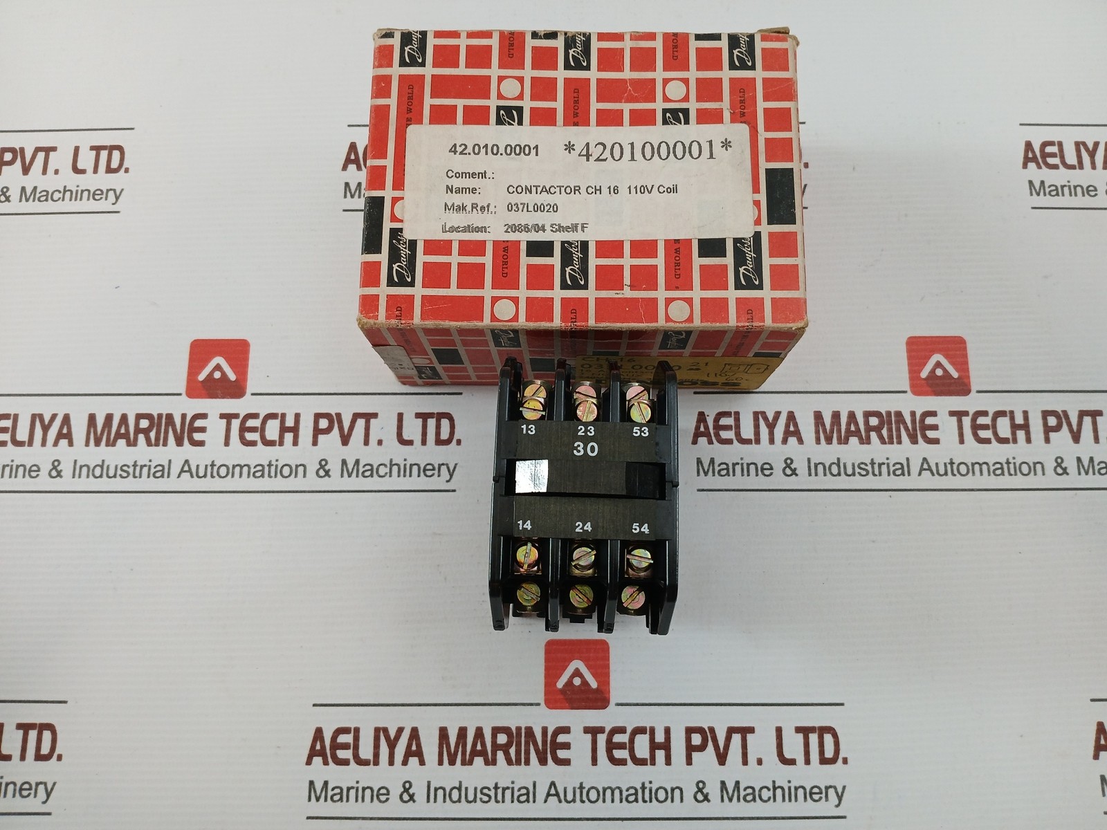 DANFOSS CH16 Contactor 110V Coil 6A/600VAC 42.010.0001