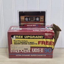 Maxell UDS-II 90 Type II Blank Cassette Audio Tapes Electronics Pack of 10 New