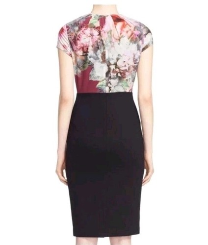 Vestido Ted Baker Ceyara Ponte Floral Midi 2 Cóctel Oficina Sirena Jefe Femenino - Imagen 2 de 14