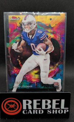 #ad #ad Keon Coleman Rare Oil Spill Refractor # 10 🔥 2024 Topps Finest Rare Rookie RC $34.99