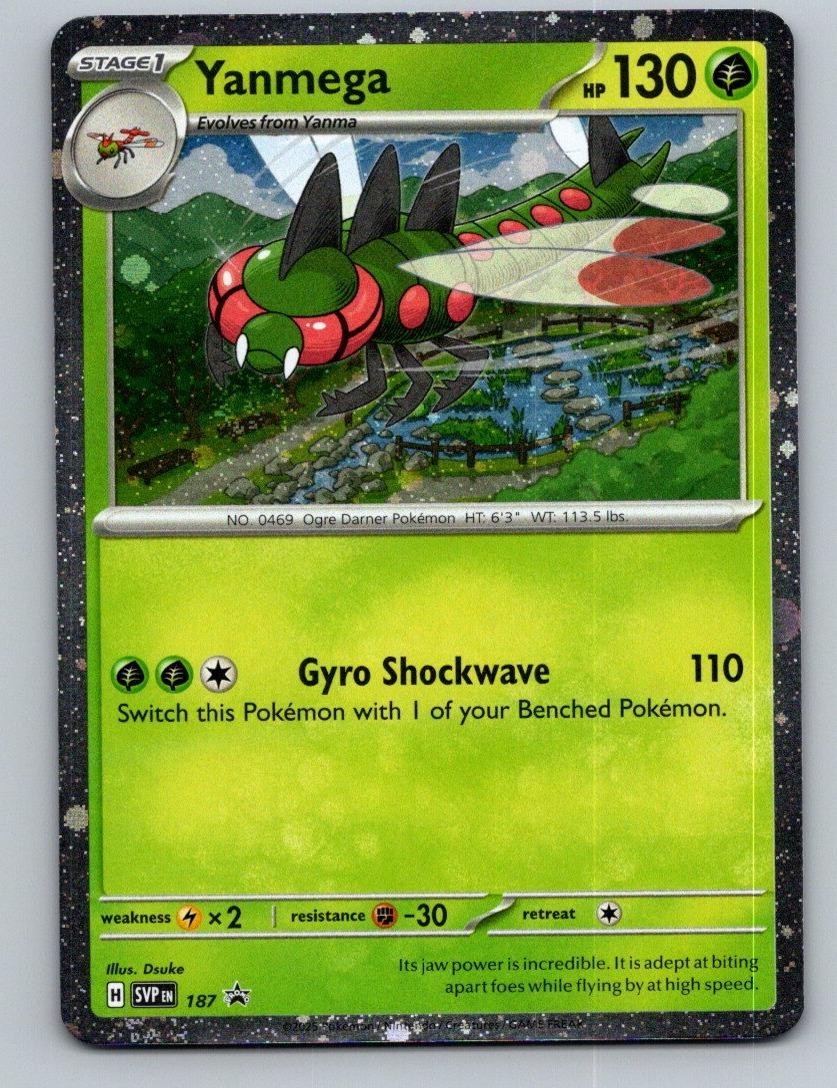 Pokemon Scarlet & Violet Promo Yanmega SVP 187 Cosmos Holo NM