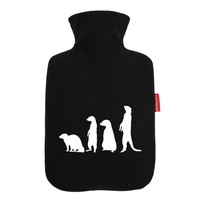 WäRmflasche ErdmäNnchen Silhouette Geschenkidee ErdmäNnchen Geschenk PräSent Mit