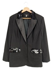 APART IMPRESSIONS Blazer lungo Donna Blazer Taglia IT 42 nero