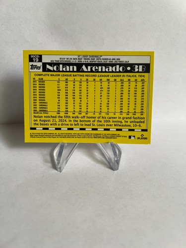 2025 Topps Chrome Nolan Arenado 35th Anniversary Insert #90CB-19 Cardinals - Picture 2 of 3