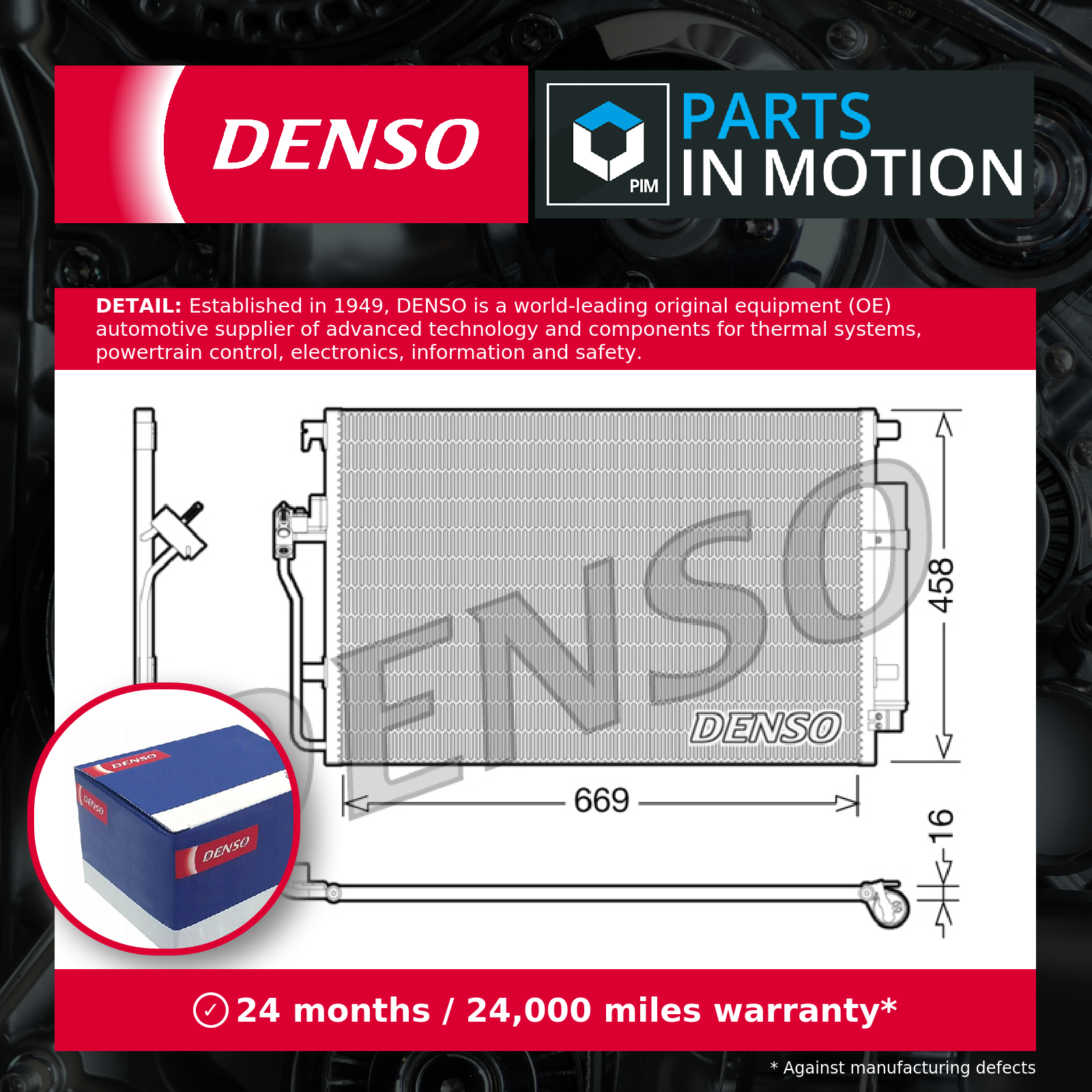 DENSO Air Conditioning Condenser - DCN17056 - A/C Car / Van / Engine Parts - Image 8