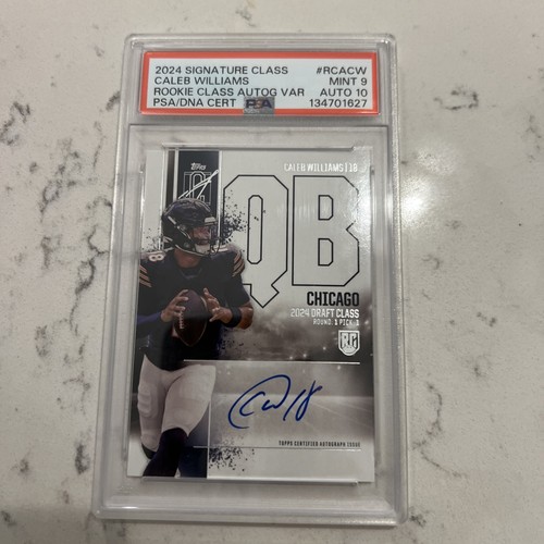 Topps 2024 Signature Class Caleb Williams RCA-CW Auto Var PSA