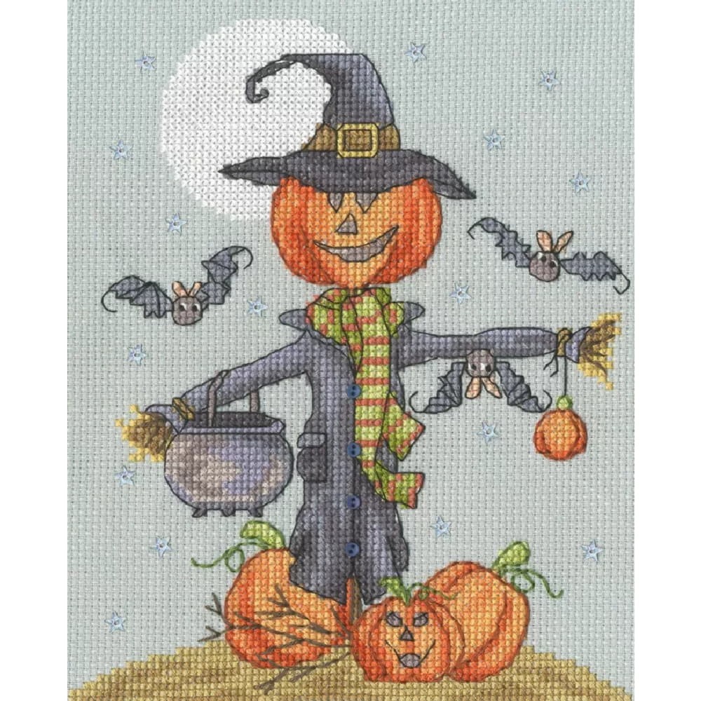 Bothy Threads counted cross stitch kit ""All Hallows Jack"", XKTB22, 15x18cm