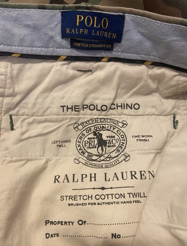 Polo Ralph Lauren Camo Chino Pants Men's Size 40x32 Stretch Straight Fit NWT - Picture 10 of 12