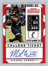 2020 Panini Contenders Draft Picks #133 Michael Warren II