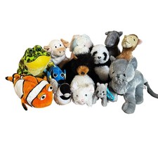 Ganz Webkinz And Lil Kinz Plush Lot 14 No Codes Cat Horse Bunny Camel Frog Pig