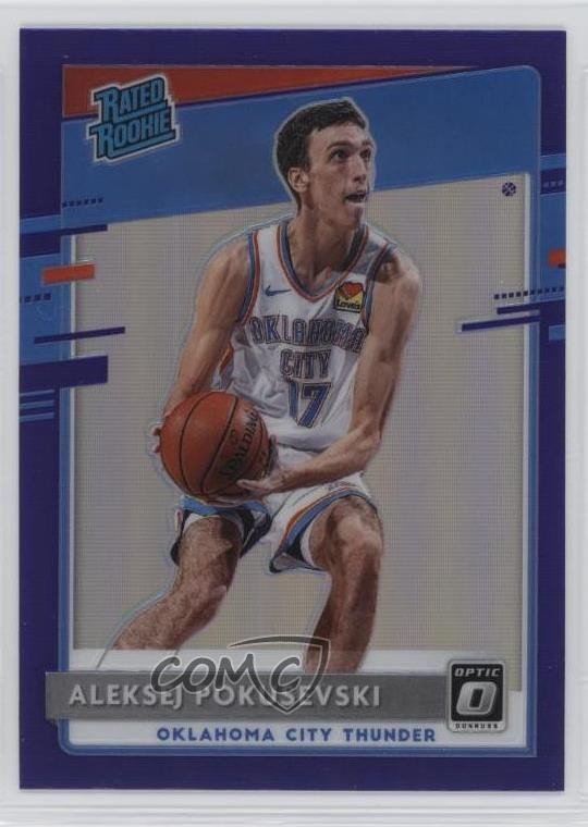 2020 Panini Donruss Optic Rated Rookie Purple Prizm Aleksej Pokusevski #167 0r1v