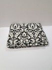 POTTERY BARN PB Teen Black & White Damask Pattern Queen 100% Cotton Duvet Cover