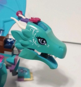LEGO Elves Lot As Is. Blue WATER DRAGON, Emily, Baby Dragon, Aira. Read Descript