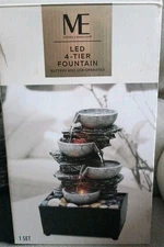 Modern Expressions Led 4-Tier Fountain Battery And USB Operated