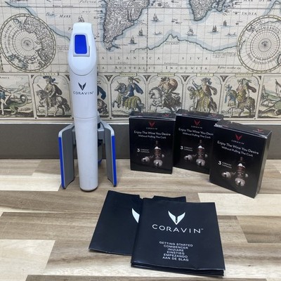 Coravin Model One Wine Preservation System - Blue/White With Capsules
