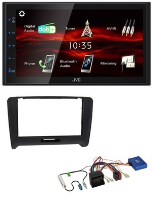 JVC USB Bluetooth CAN-Bus DAB 2DIN Autoradio für Audi TT 8J 2006-2014 schwarz
