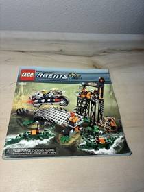 LEGO Agents Mission 2: Swamp Raid (8632) 99.9% Complete Set w/ Instructions