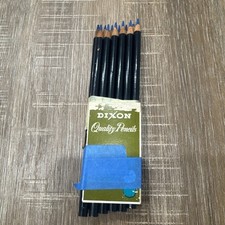 Vtg DIXON Blue 2210-B Made In USA Set of Pencil Of 12. (N8)