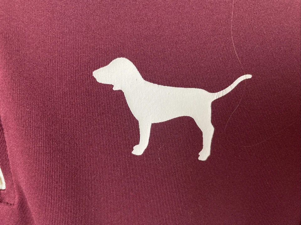 Pullover Victoria's Secret ROSA MED ULTIMATE 1/4 Cremallera Manga Larga Gris Borgoña Foto 3 de 4