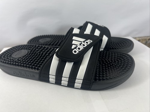 Adidas Adissage Slides Core Black/Cloud White/Core Black (F35580) Size 5 - Picture 5 of 7