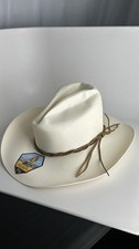 Stetson Gus Natural Straw Cowboy Hat - Size 7 1/2 damaged/misshaped