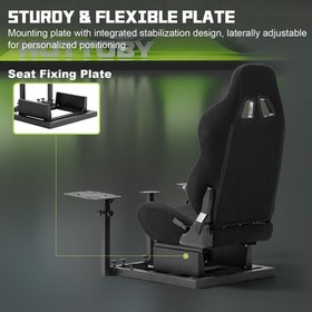 Hottoby Flight Simulator Cockpit & Seat Fit Thrustmaster A10C Logitech X52 PRO