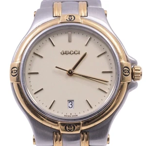 Montre homme vintage Gucci 9040M cadran doré quartz du JAPON